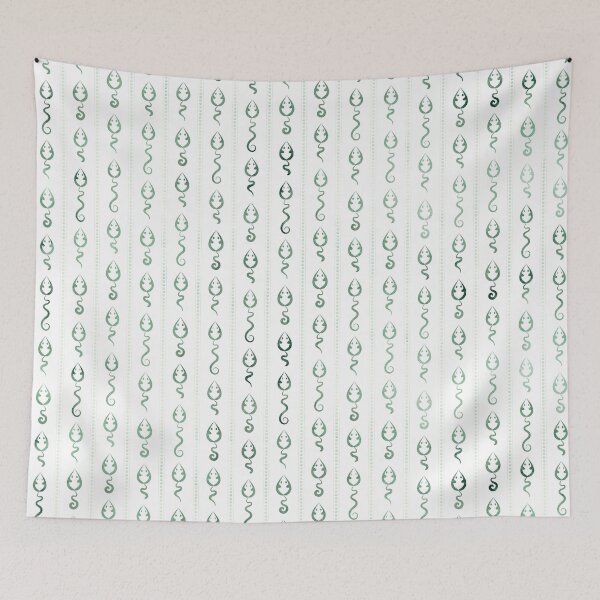 Item preview, Watercolor Mouse Stripes in Green designed and sold by DoodleTrees.