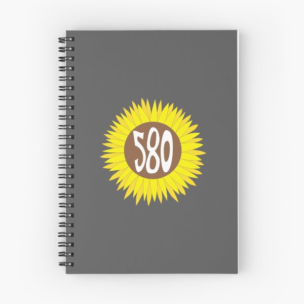 Item preview, Hand Drawn Oklahoma Sunflower 580 Area Code designed and sold by itsrturn.