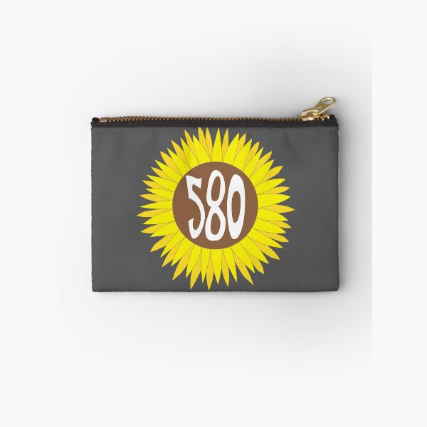 Item preview, Hand Drawn Oklahoma Sunflower 580 Area Code designed and sold by itsrturn.