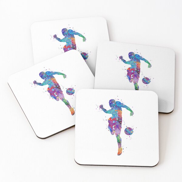 Item preview, Soccer Player Watercolor Painting Art Print Gifts designed and sold by LotusGifts.