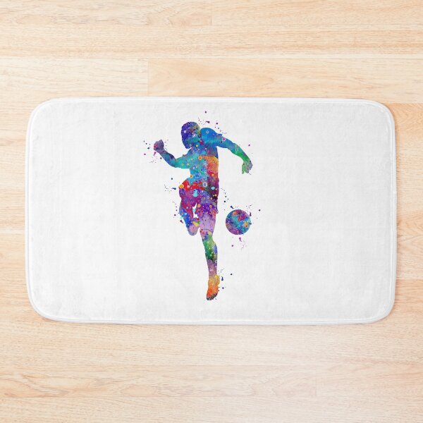Item preview, Soccer Player Watercolor Painting Art Print Gifts designed and sold by LotusGifts.