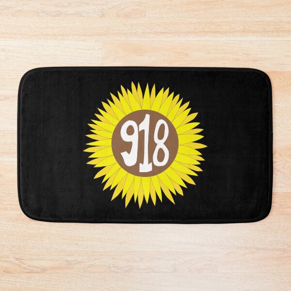 Item preview, Hand Drawn Oklahoma Sunflower 918 Area Code designed and sold by itsrturn.