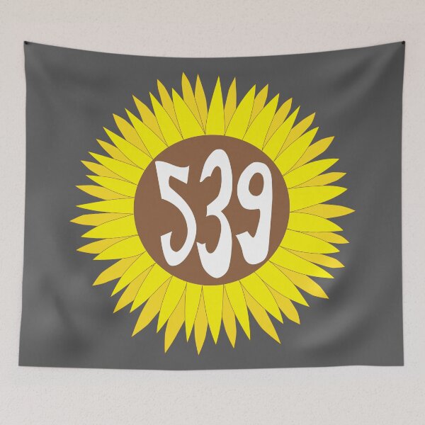 Item preview, Hand Drawn Oklahoma Sunflower 539 Area Code designed and sold by itsrturn.