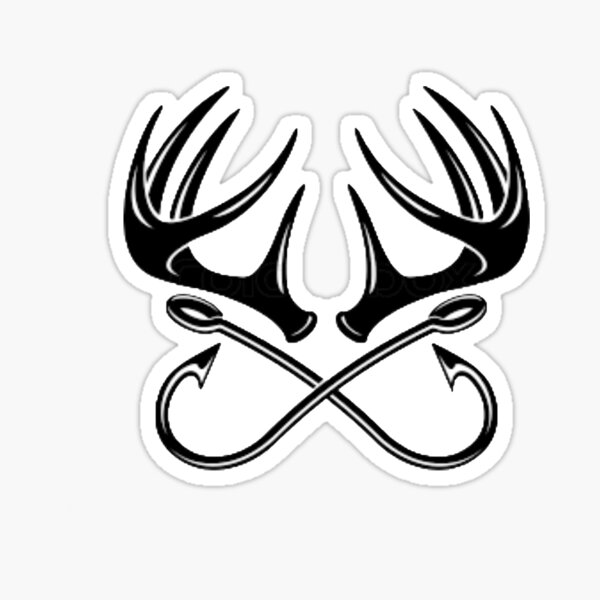 Bass Fish Over Crossed Fish Hooks Vinyl Decal With Bass Fishing Sticker Hook  Fisherman -  Canada