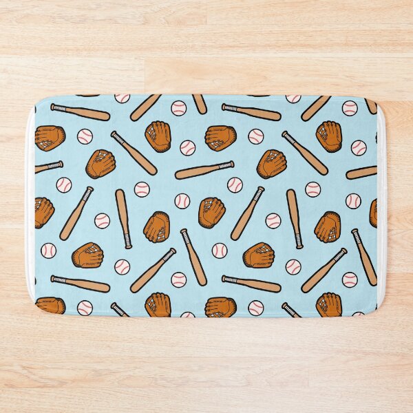 Item preview, Baseball Pattern in Light Blue designed and sold by evannave.