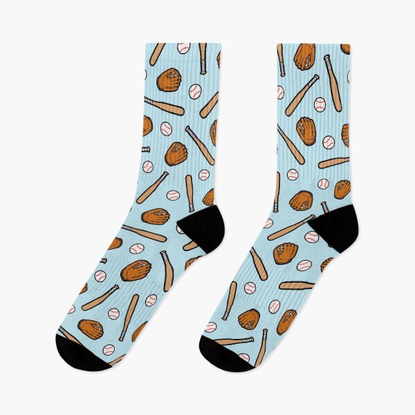 Item preview, Baseball Pattern in Light Blue designed and sold by evannave.