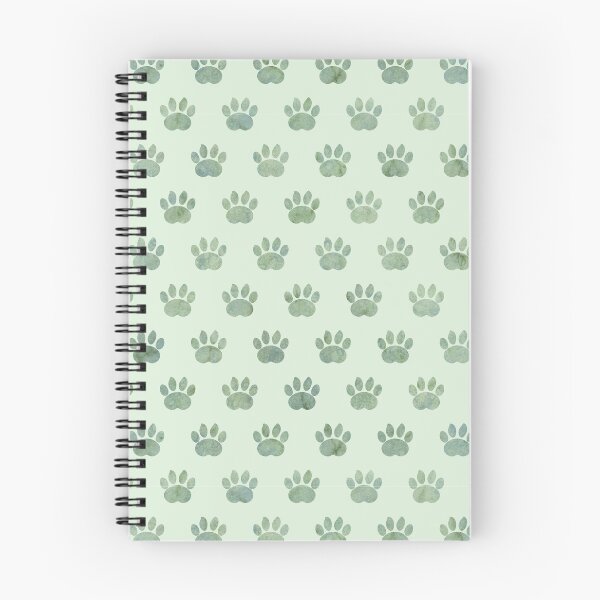 Item preview, Green Watercolor Paw Dots designed and sold by DoodleTrees.