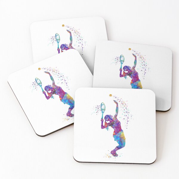 Item preview, Tennis Girl Watercolor Painting Art Print Gifts designed and sold by LotusGifts.