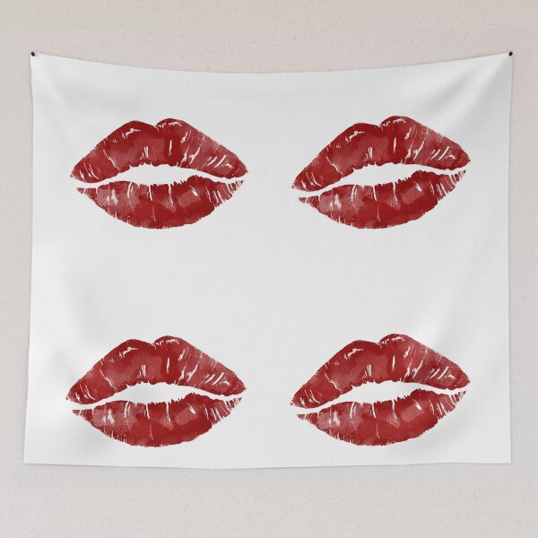 Item preview, Red Lipstick Kiss Print  designed and sold by newburyboutique.