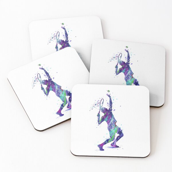 Item preview, Tennis Player Watercolor Painting Art Print Gifts designed and sold by LotusGifts.
