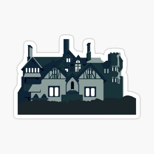 Hill House Stickers Redbubble - roblox alone in a dark house eric
