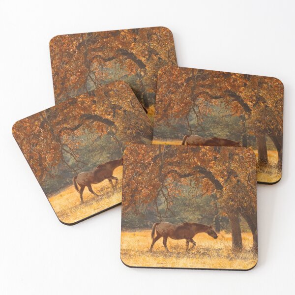 Item preview, Appaloosa Horse with Autumn Oak Trees designed and sold by Stephanie Laird.