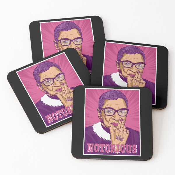 NOTORIOUS RBG Coasters (Set of 4)