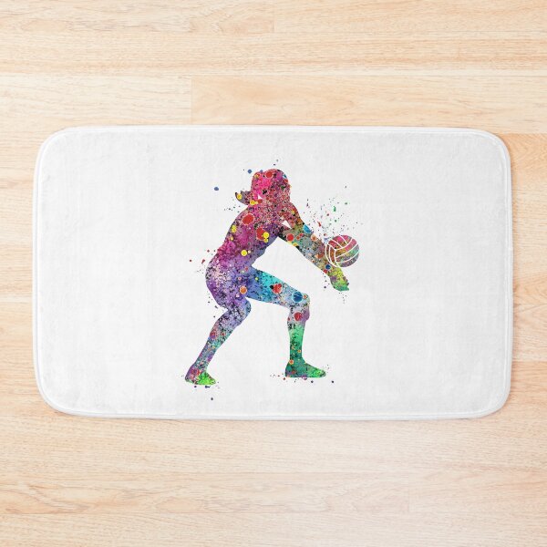 Item preview, Volleyball Girl Watercolor Painting Art Print Sports Gifts designed and sold by LotusGifts.