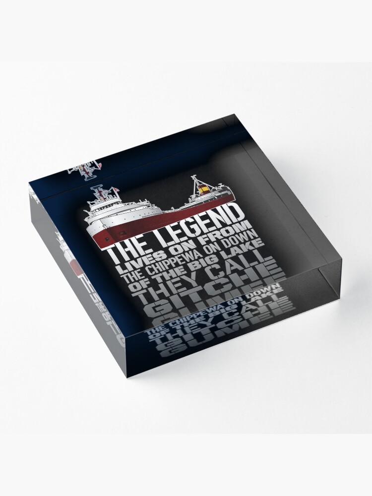 Alternate view of Edmund Fitzgerald Acrylic Block