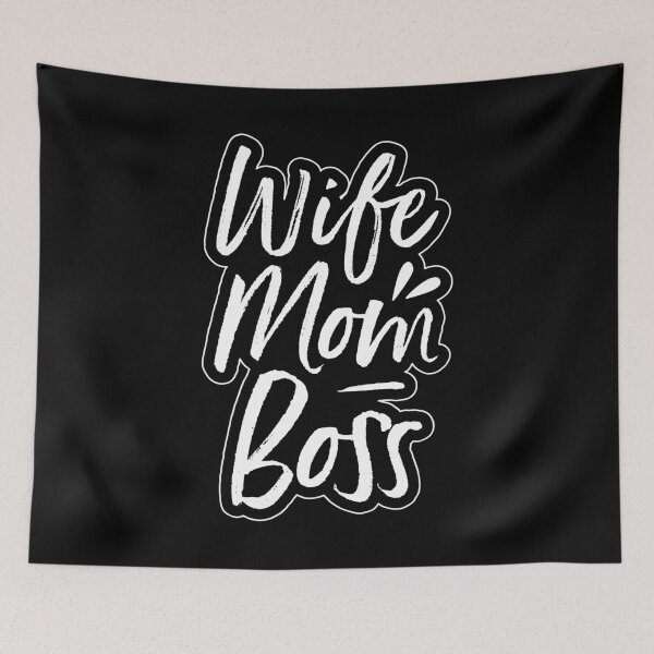 Artikelvorschau, Wife Mom Boss Anniversary Gift Idea entworfen und verkauft von haselshirt.