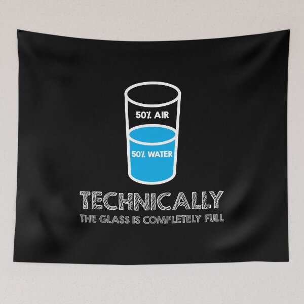 Item preview, Glass Completely Full Science Gift Idea designed and sold by haselshirt.
