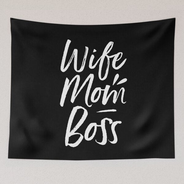 Artikelvorschau, Wife Mom Boss Anniversary Gift Idea entworfen und verkauft von haselshirt.