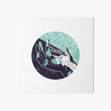 On the hand Art Board Print