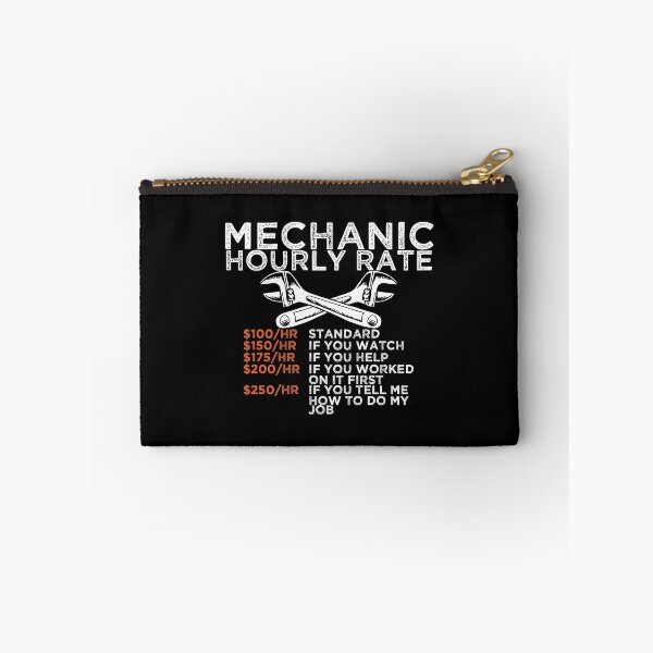 Item preview, Mechanic Hourly Rate Wrench Worker Gift designed and sold by haselshirt.