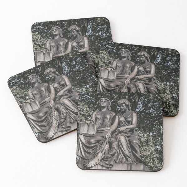 Mourners carved in stone. Coasters (Set of 4)