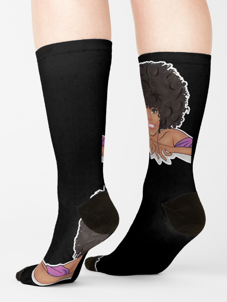 thick black pop socks