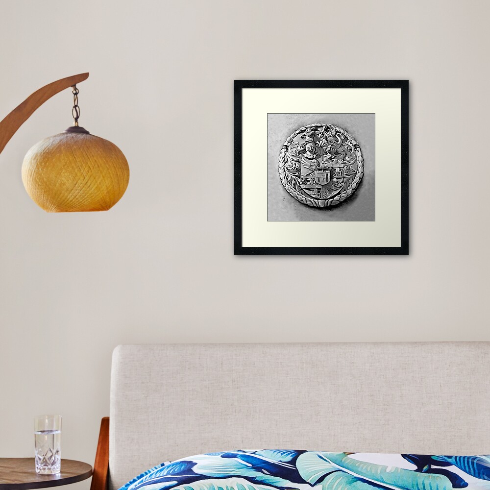 Antique Print of Genetti Coat-of-Arms Framed Art Print