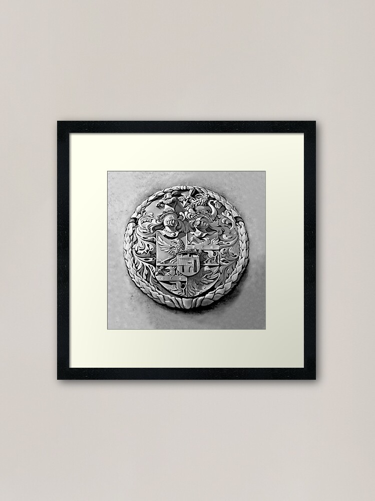 Alternate view of Antique Print of Genetti Coat-of-Arms Framed Art Print