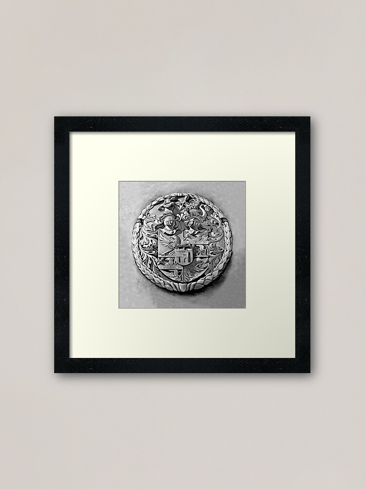 Alternate view of Antique Print of Genetti Coat-of-Arms Framed Art Print