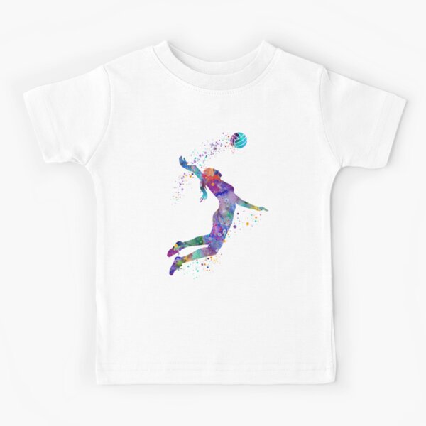 Item preview, Volleyball Girl Watercolor Painting Art Print Sports Gifts designed and sold by LotusGifts.