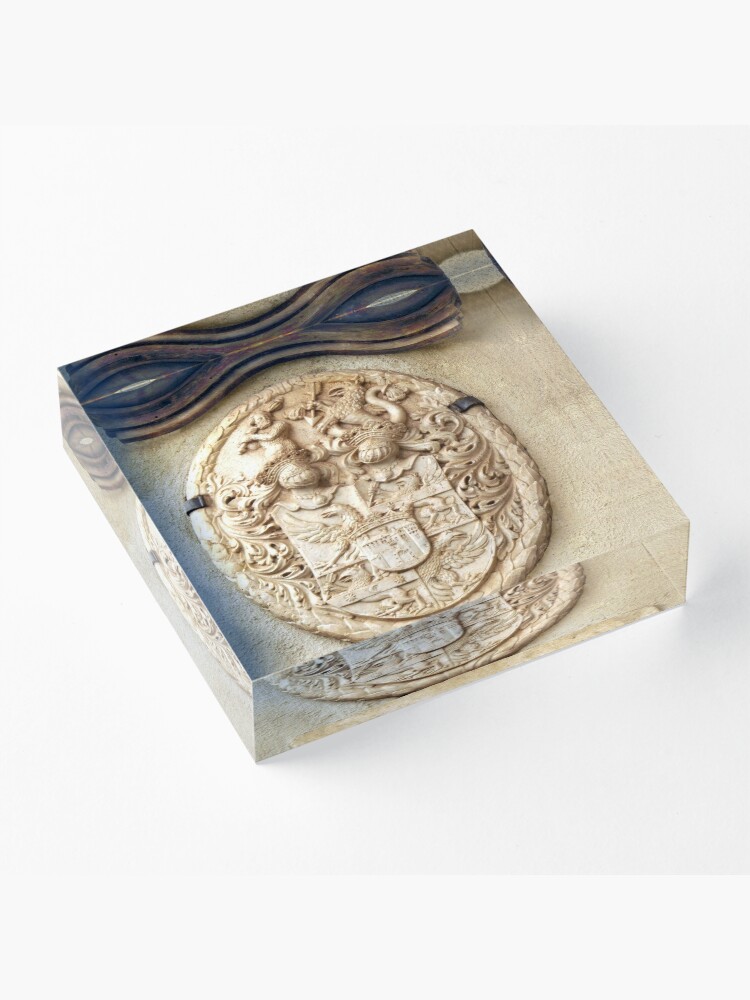 Alternate view of Genetti Family Coat-of-Arms Acrylic Block