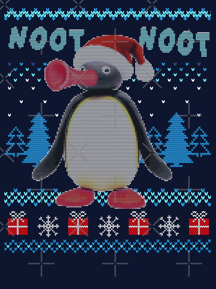 Imagen 7 de 7, Camiseta clásica con la obra Noot Noot Pingu Regalo divertido de Navidad, Pingu Meme Navidad, diseñada y vendida por GreenSplash.