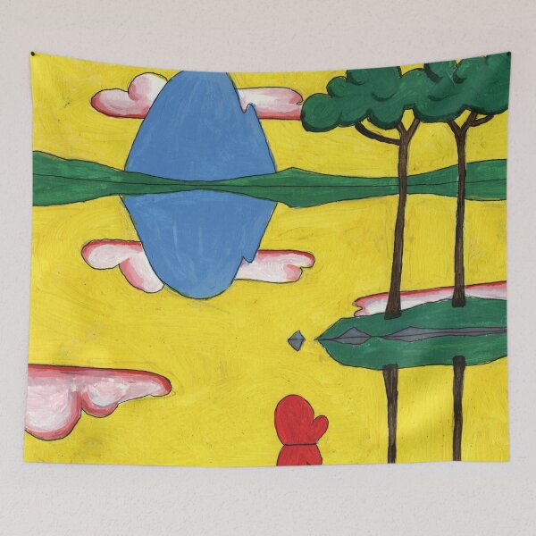 Item preview, Loveheart Head Yellow Sky designed and sold by David Hutchison.