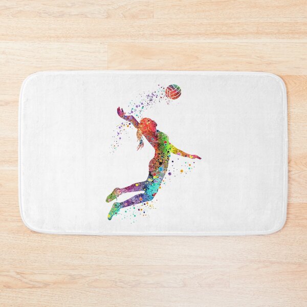 Item preview, Volleyball Girl Watercolor Painting Art Print Sports Gifts designed and sold by LotusGifts.