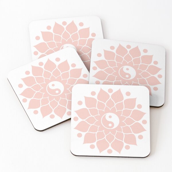 Item preview, Light pink mandala yin yang designed and sold by Rosalind Chalcraft.