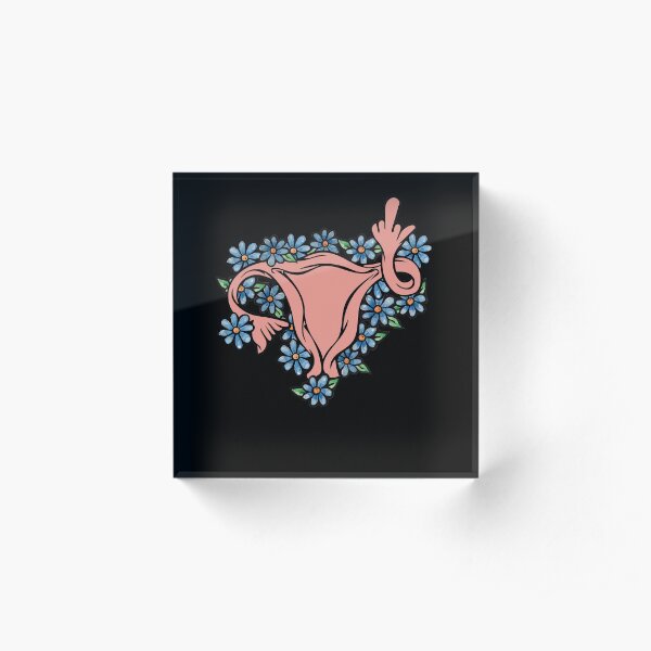 Middle Finger Uterus Pro-choice Feminist Acrylic Block