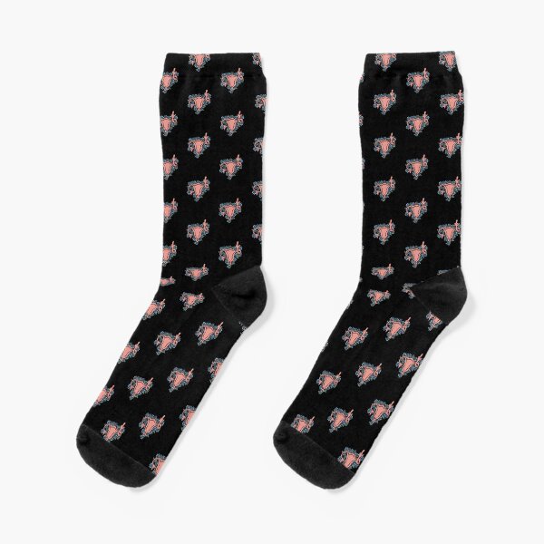 Middle Finger Uterus Pro-choice Feminist Socks
