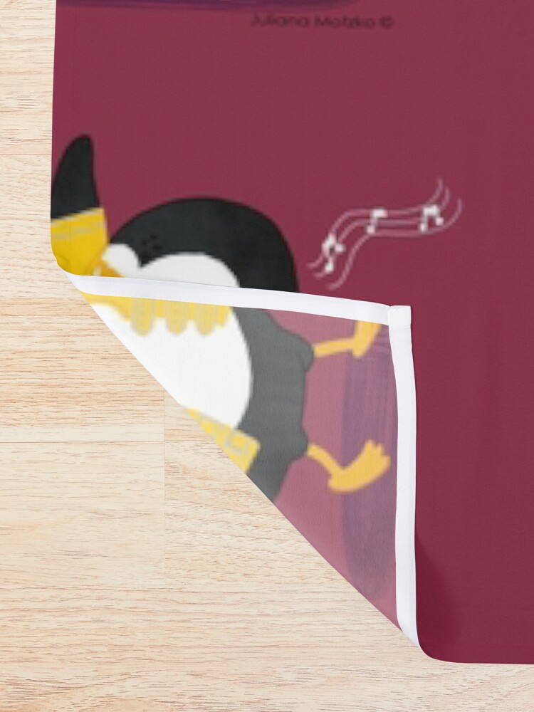 Alternate view of Freddie Penguin Shower Curtain