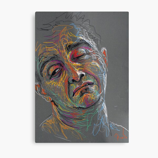 Cracked Metal Print