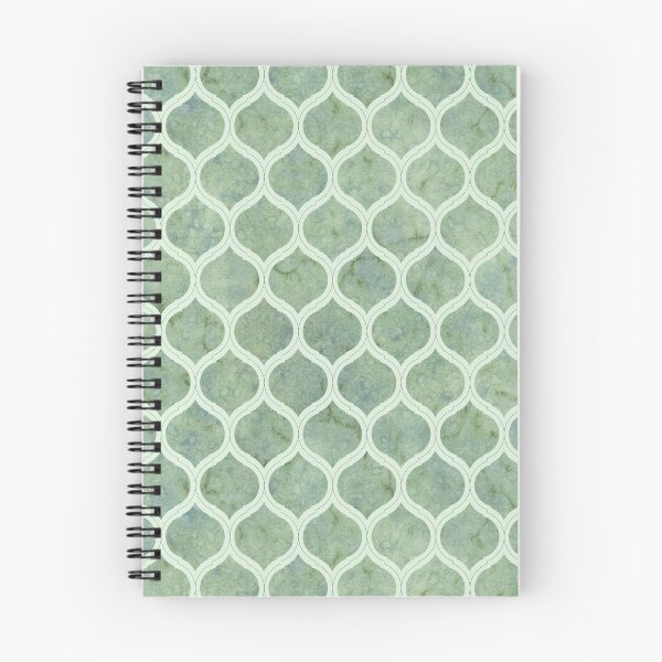 Item preview, Green Watercolor Moroccan Quatrefoil designed and sold by DoodleTrees.