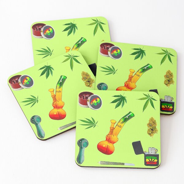 Item preview, Stoner Weed and Essentials Sticker Bundle Pack ~ Collection Set 4 Rasta designed and sold by Neon-Wolf.