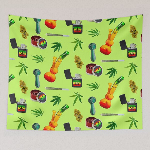 Item preview, Stoner Weed and Essentials Sticker Bundle Pack ~ Collection Set 4 Rasta designed and sold by Neon-Wolf.