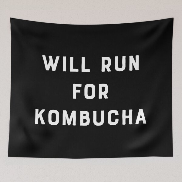 Item preview, Will Run For Kombucha designed and sold by teesaurus.