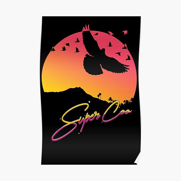 Super Coo Hawaii Pigeons Poster