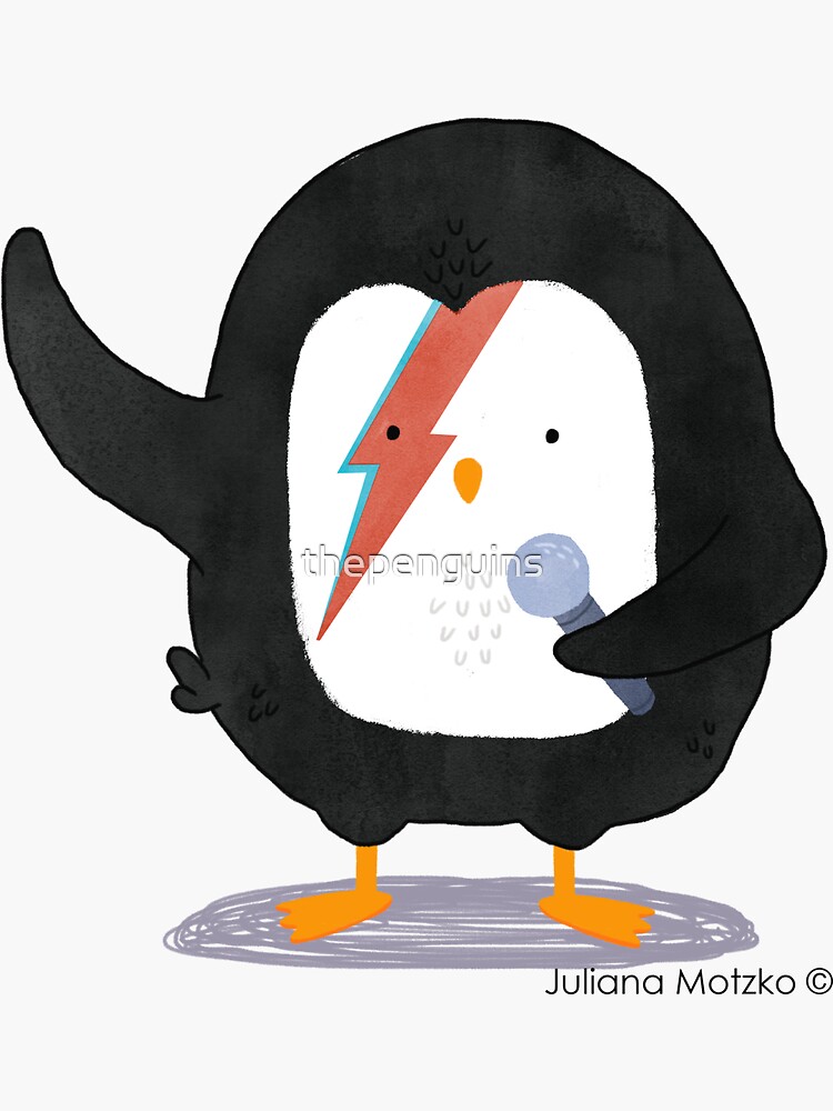 Penguin Ziggy Stardust by thepenguins
