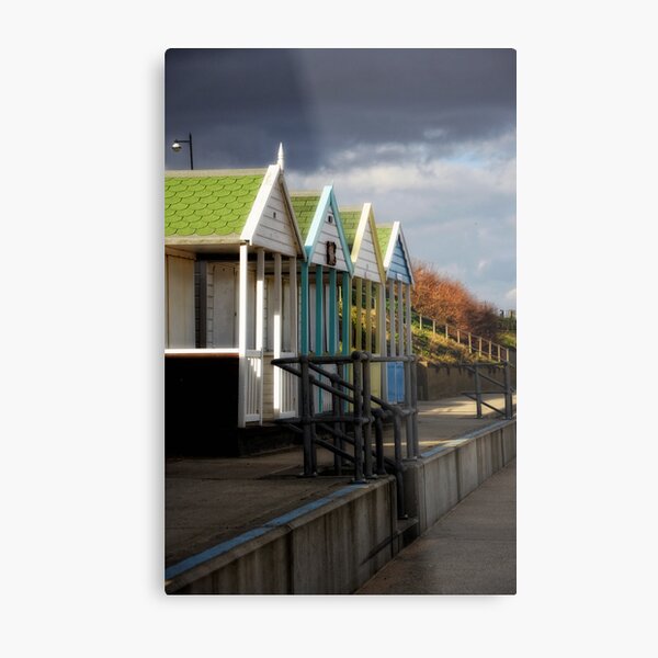 Beach Huts Metal Print