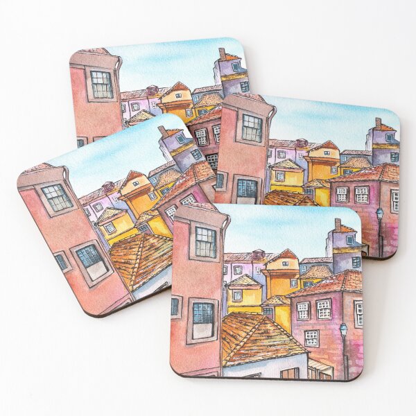 Item preview, Hand Painted Watercolor Porto illustration designed and sold by crannnk.