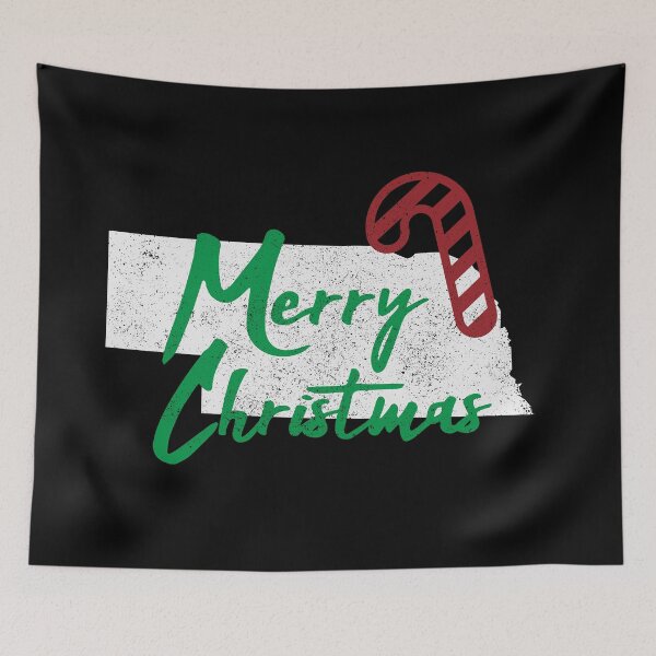 Item preview, Nebraska Merry Christmas designed and sold by Creatively Torn.