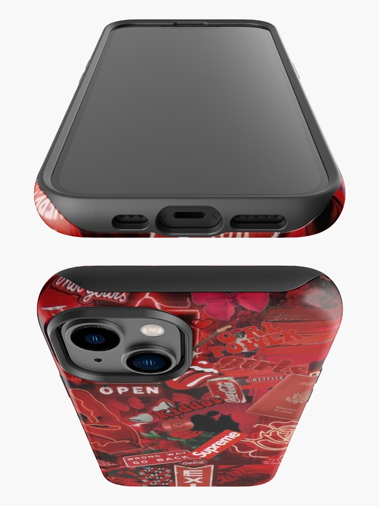 Black Red Supreme iPhone 12 Case