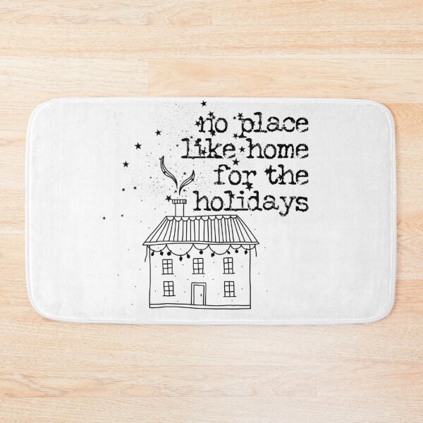 Item preview, No place like home for the holidays typography text art quote by Word Fandom - wordfandom designed and sold by Kerry Pritchard.